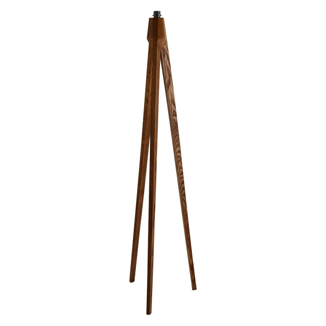 Tripod Floor Lamp Base - Walnut Stain (S) Tripod Floor Lamp Base - Walnut Stain (S)