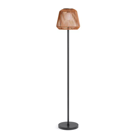 Solar Rattan Floor Lamp | Outdoor Garden Solar Lighting Decoration