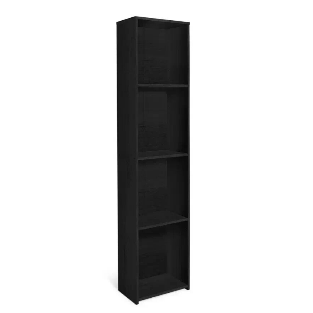 Malibu Narrow Wood Effect Bookcase - Black Malibu Narrow Wood Effect Bookcase - Black