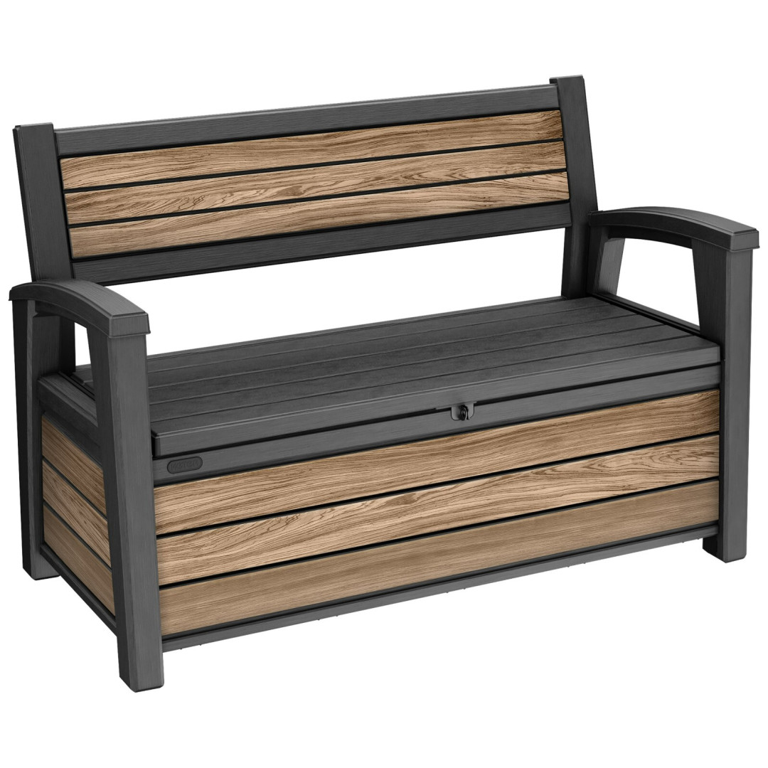 Keter Signature Storage Bench, Oak Keter Signature Storage Bench, Oak