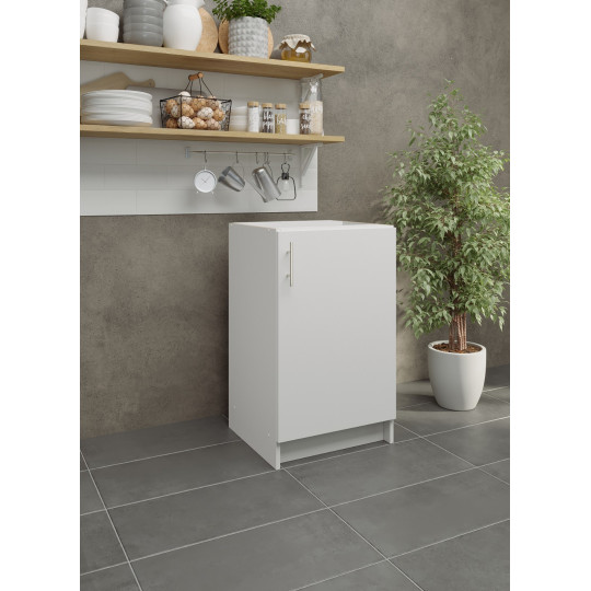 JD Greta Fixed Height Kitchen Base Unit 500mm - White Matt A-