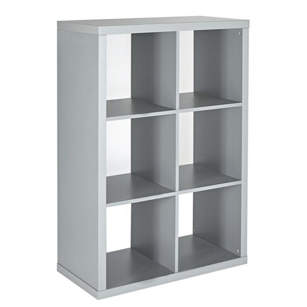 Squares Plus 6 Cube Storage Unit - Grey|Organiser Shelf for Living Room Squares Plus 6 Cube Storage Unit - Grey|Organiser Shelf for Living Room