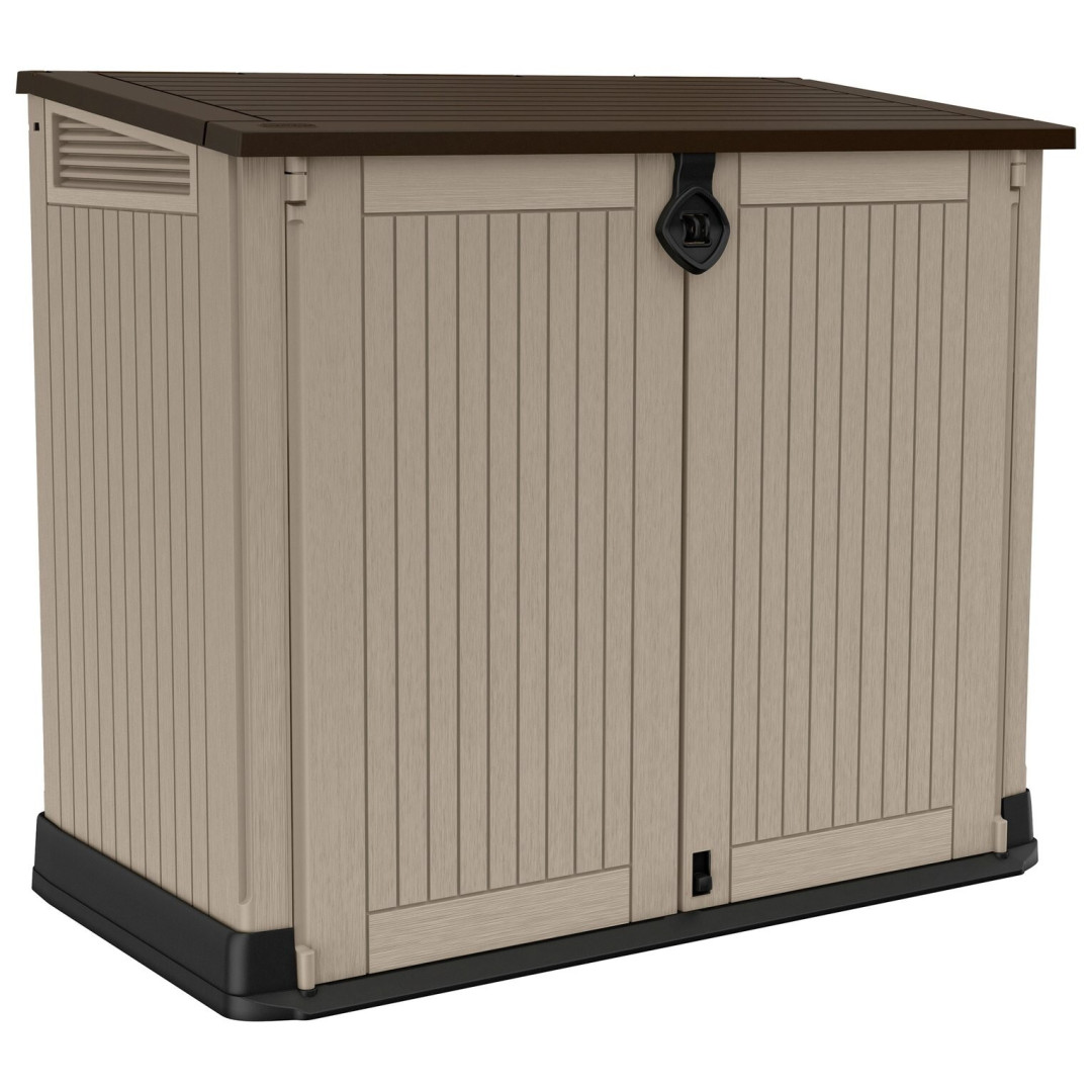 Keter Store It Out Midi 880L Garden Storage Box-Beige Brown ( B Grade ) Keter Store It Out Midi 880L Garden Storage Box-Beige Brown ( B Grade )