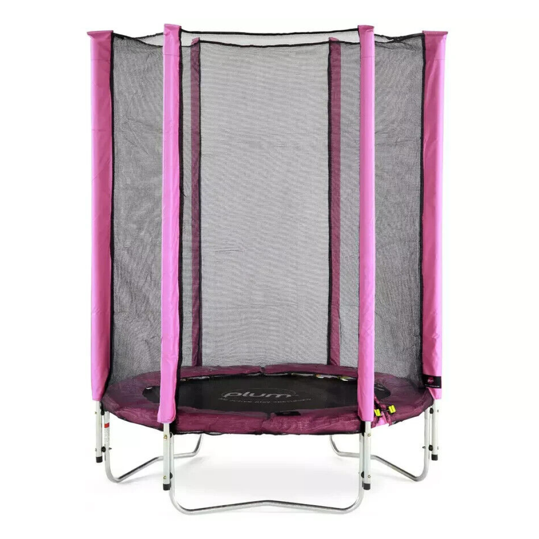 Plum Junior Springsafe Trampoline & Enclosure - Pink Plum Junior Springsafe Trampoline & Enclosure - Pink