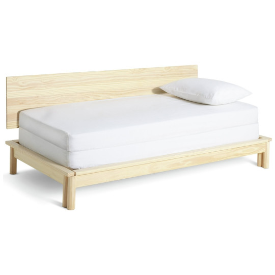 Akio Guest Bed Frame - Natural | Compact Spare Room Setup