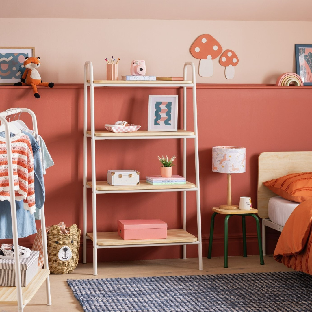 Kids Monty Standing Tall Bookcase - Light Grey | Bedroom Storage Shelf Kids Monty Standing Tall Bookcase - Light Grey | Bedroom Storage Shelf