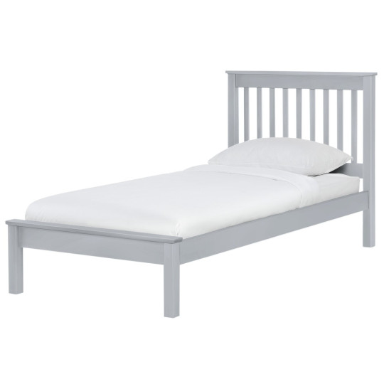 Aspley Single Wooden Bed Frame - Grey | Kids Bedroom Furniture or Guest Bed Fram