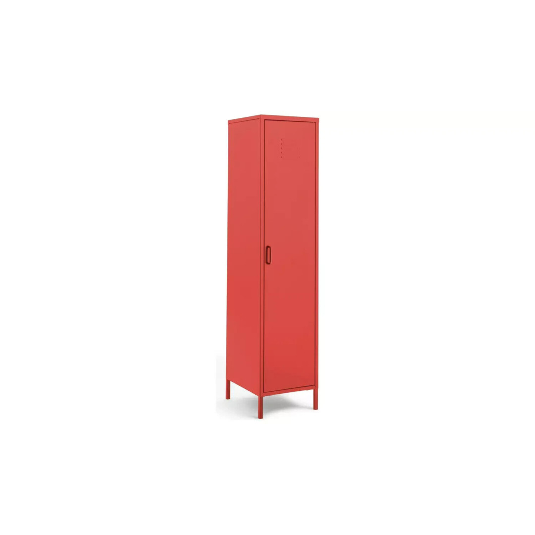 Tall 1 Door 4 Shelf Locker -Red Tall 1 Door 4 Shelf Locker -Red