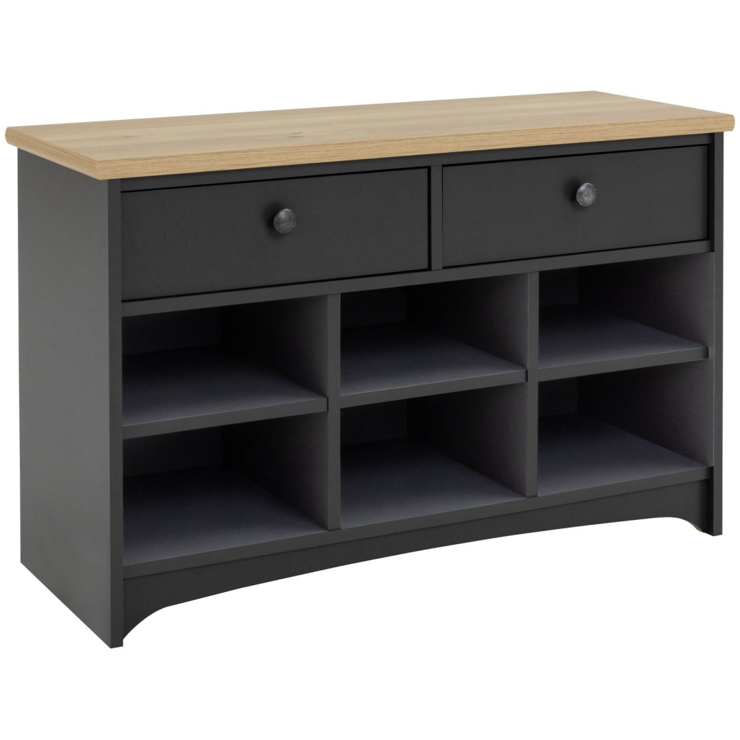 Baltimore 3 Shelf Shoe Bench - Anthracite Baltimore 3 Shelf Shoe Bench - Anthracite