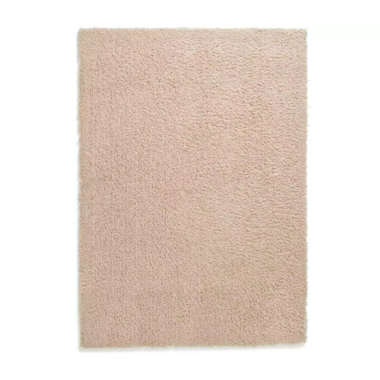 Recycled Cosy Plain Shaggy Rug - 160x230cm - Pink | Soft Eco Living Rug