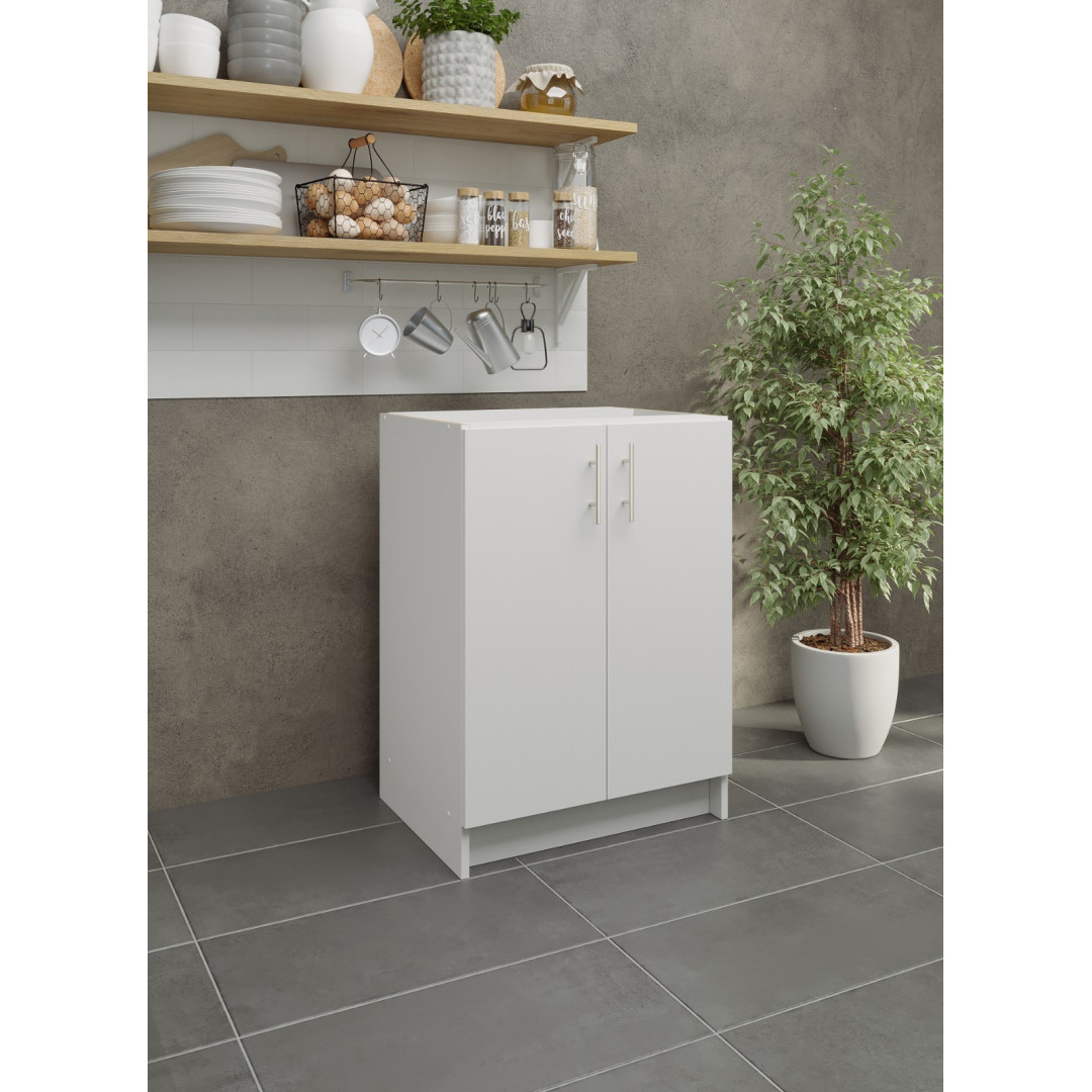 JD Greta Fixed Height Kitchen Base Unit 600mm - White Matt A- JD Greta Fixed Height Kitchen Base Unit 600mm - White Matt A-