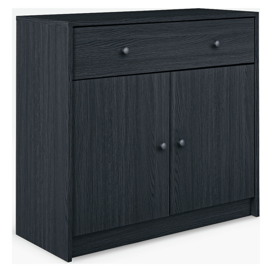 Maine 2 Door 1 Drawer Sideboard - Black Maine 2 Door 1 Drawer Sideboard - Black