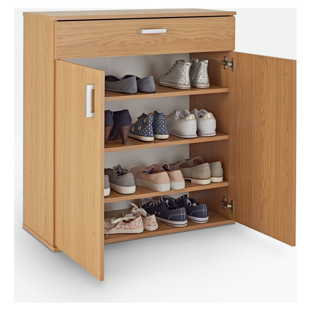 Venetia Shoe Storage Cabinet - Oak Effect Venetia Shoe Storage Cabinet - Oak Effect