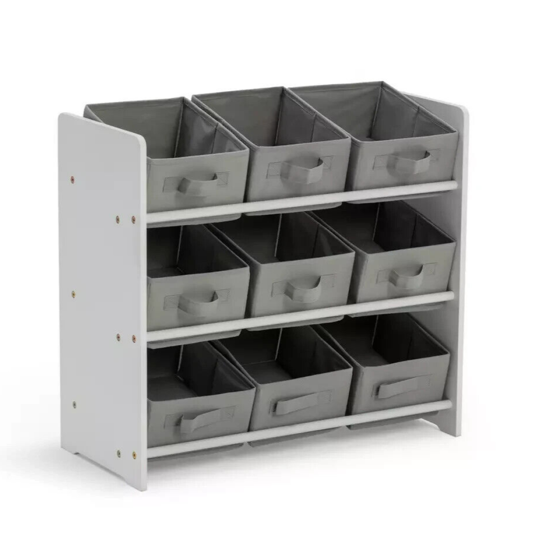 3 Tier Basket Storage Unit - Grey 3 Tier Basket Storage Unit - Grey