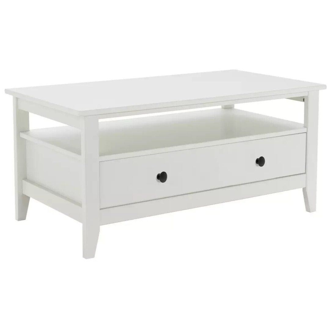 Minato 1 Drawer Coffee Table - White | Modern Living Room Furniture Unit Minato 1 Drawer Coffee Table - White | Modern Living Room Furniture Unit