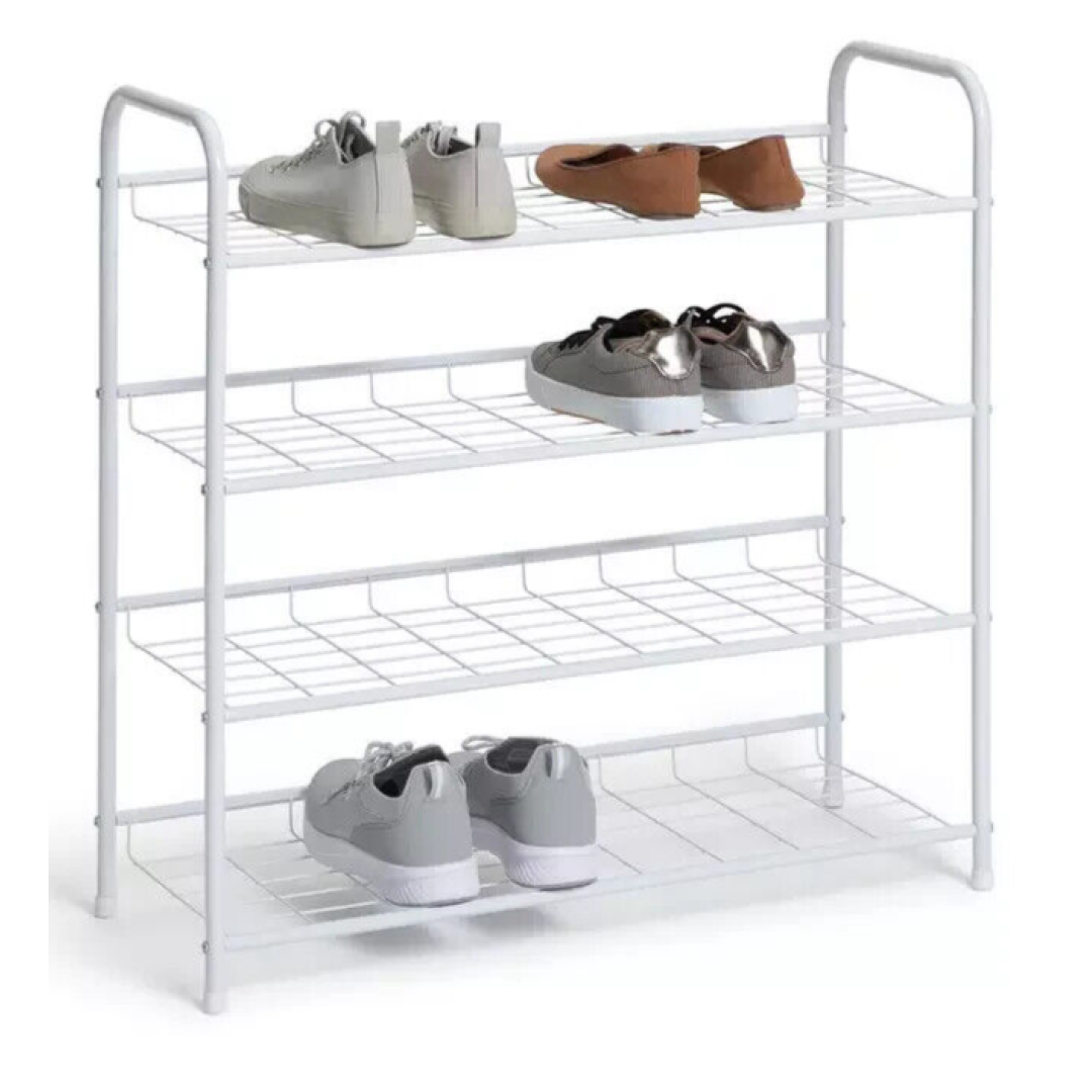 Jorn 4 Tier Shoe Rack - White Jorn 4 Tier Shoe Rack - White