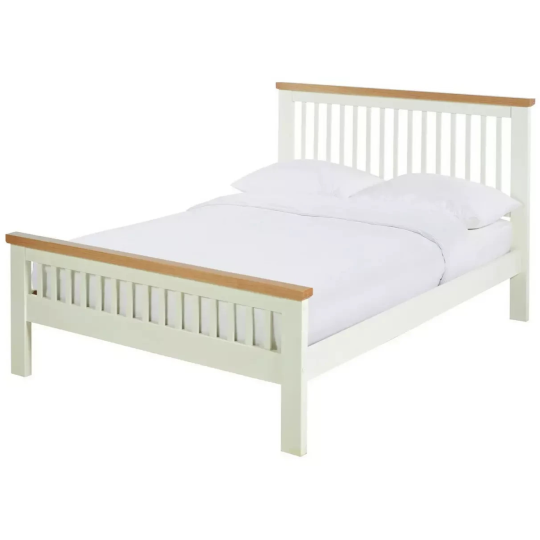Home Aubrey Double Wooden Bed Frame - Two Tone (B Grade)