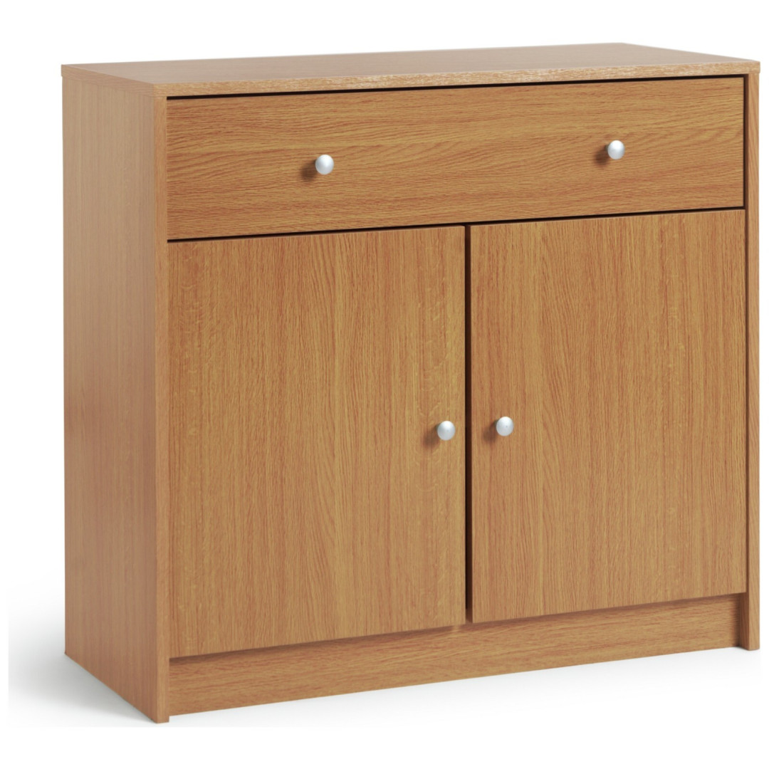 Maine 2 Door 1 Drawer Sideboard - Oak Effect | Storage Cabinet Living Room Maine 2 Door 1 Drawer Sideboard - Oak Effect | Storage Cabinet Living Room