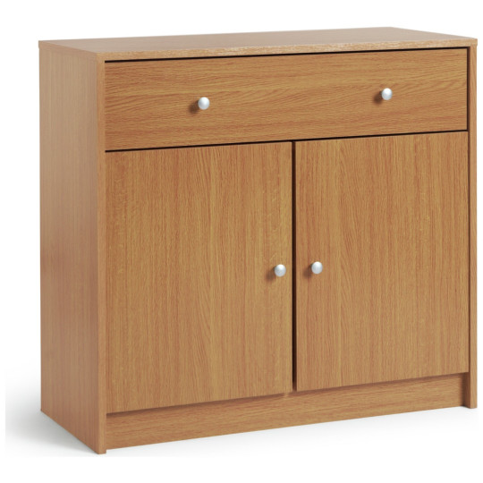 Maine 2 Door 1 Drawer Sideboard - Oak Effect | Storage Cabinet Living Room