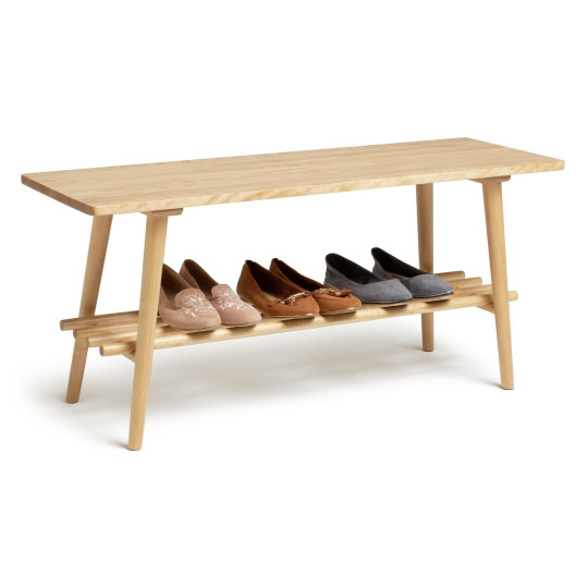 Swen 1 Shelf Shoe Bench - Oak