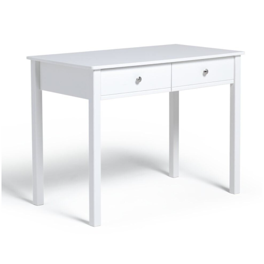 Brooklyn 2 Drawer Desk - White ( B Grade )