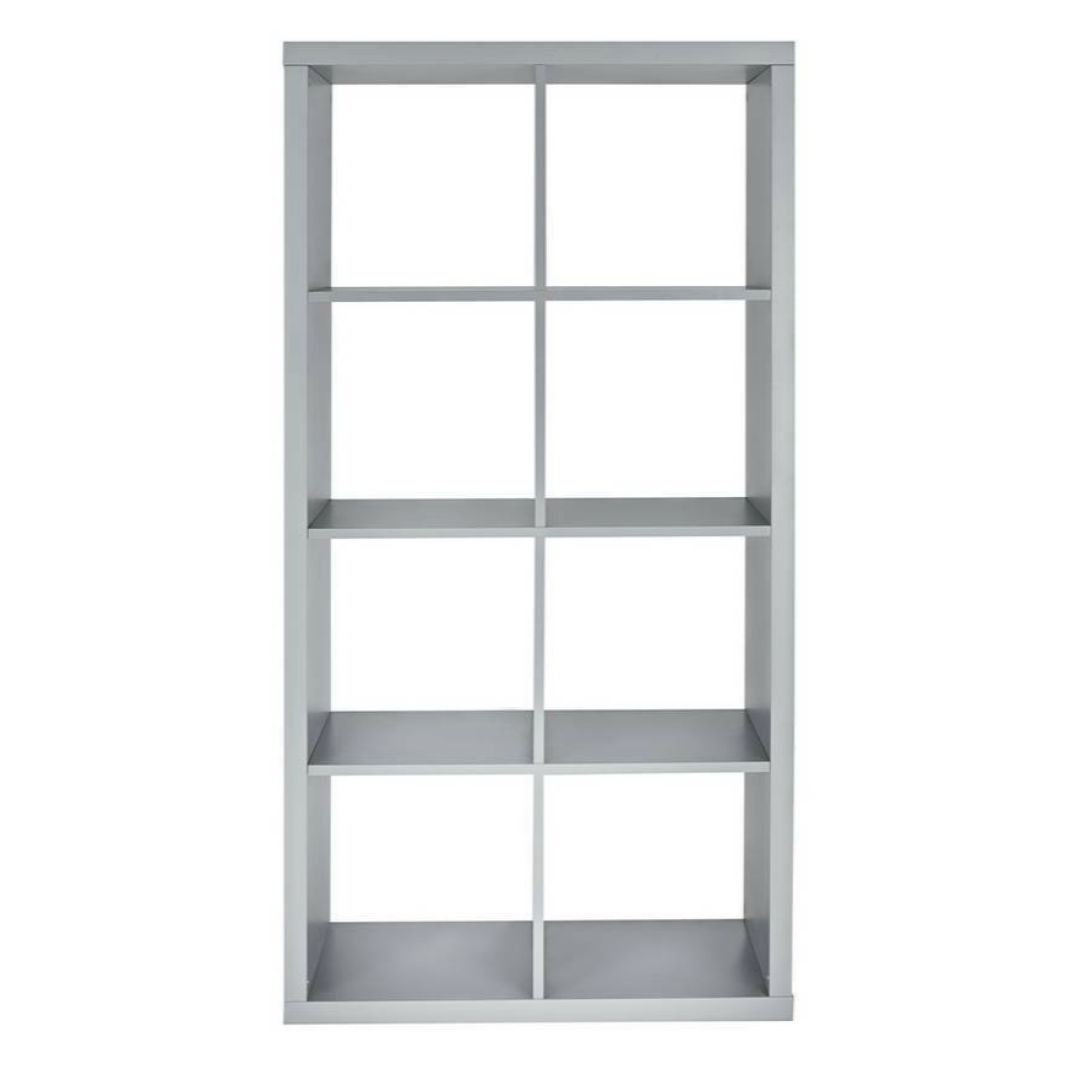 Squares Plus 8 Cube Storage Unit - Grey | Modern Organizer Shelves Squares Plus 8 Cube Storage Unit - Grey | Modern Organizer Shelves