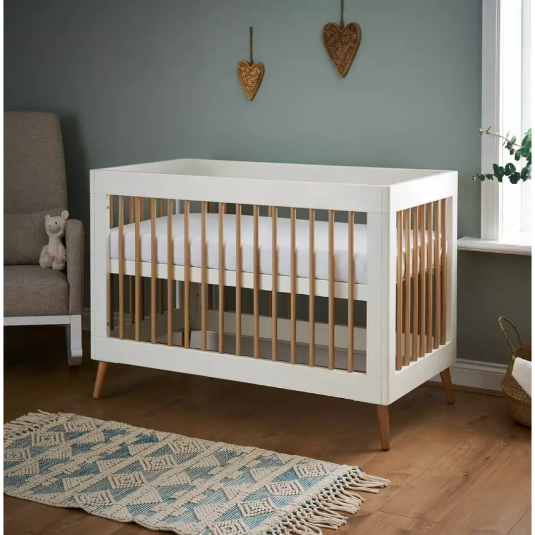 Obaby Maya Mini Cot Bed White | Baby Nursery Cot Bed Furniture Obaby Maya Mini Cot Bed White | Baby Nursery Cot Bed Furniture