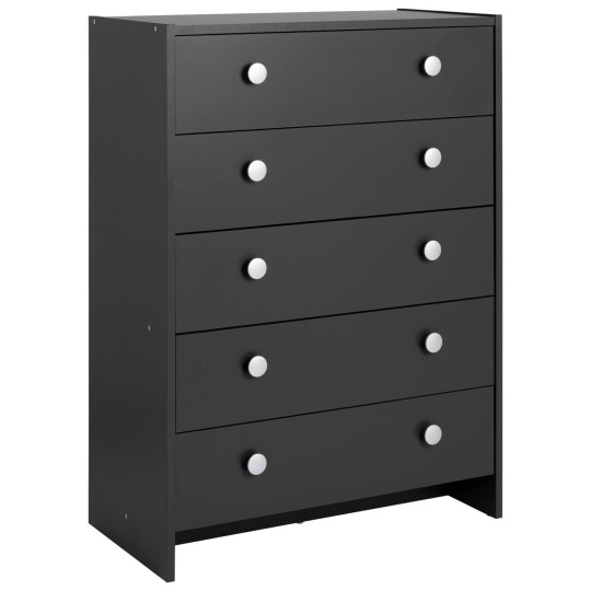 Seville 5 Chest of Drawer - Anthracite (B GRADE)