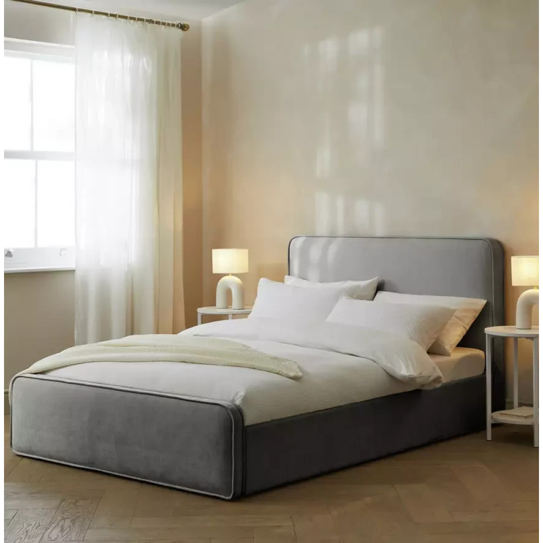 Ruxley Kingsize End Drawer Storage Bed - Grey | Stylish Sleep Space Ruxley Kingsize End Drawer Storage Bed - Grey | Stylish Sleep Space