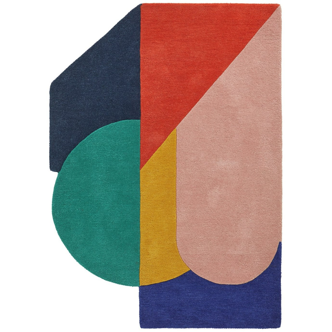 Studio Geometric Flatweave Wool Rug - 120x170cm Studio Geometric Flatweave Wool Rug - 120x170cm