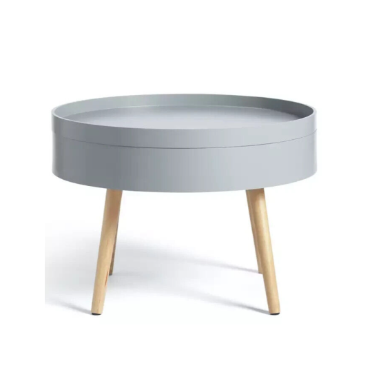  Skandi Round Coffee Table - Grey
