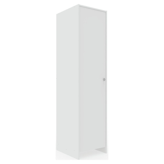 Home Seville 1 Door Wardrobe - White | White Bedroom Storage Single Door Unit