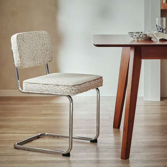 Enzu Metal Dining Chair - Leopard | Animal print interior furniture