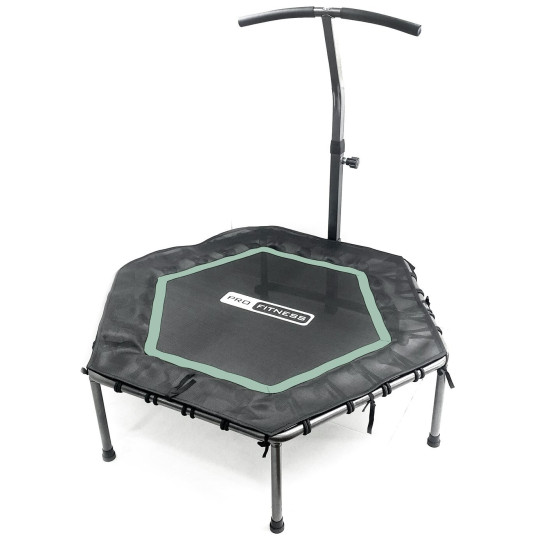 Pro Fitness Gym Trampoline | Indoor Mini Exercise Rebounder Cardio Workout Tool