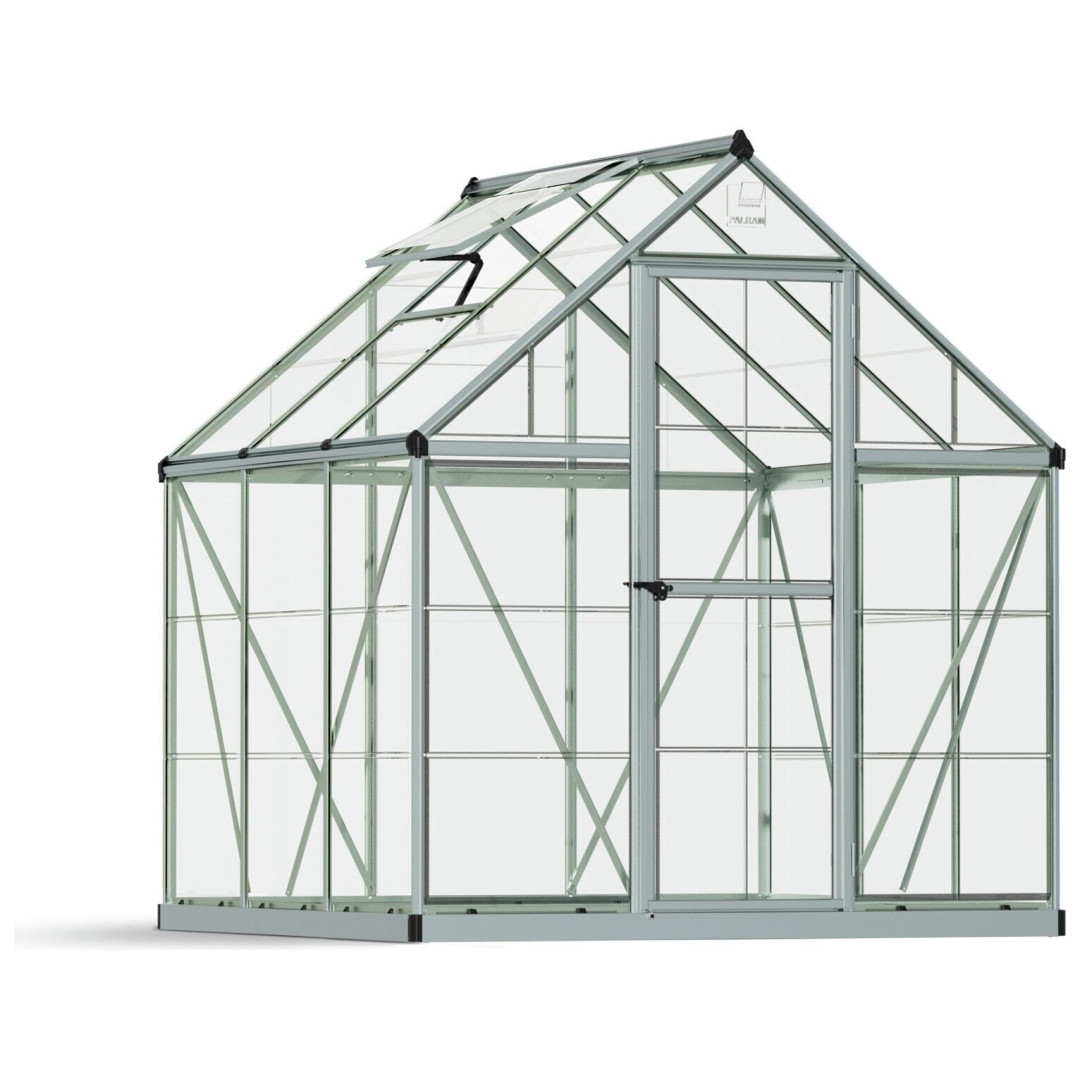 Palram - Canopia Harmony Silver Greenhouse - 6 x 6ft ( B Grade 34367 - 34375 ) Palram - Canopia Harmony Silver Greenhouse - 6 x 6ft ( B Grade 34367 - 34375 )