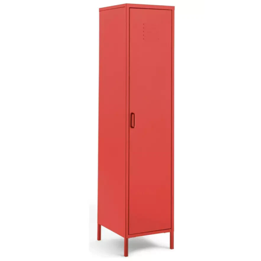  Tall 1 Door 4 Shelf Locker - Red ( B Grade 47567 )
