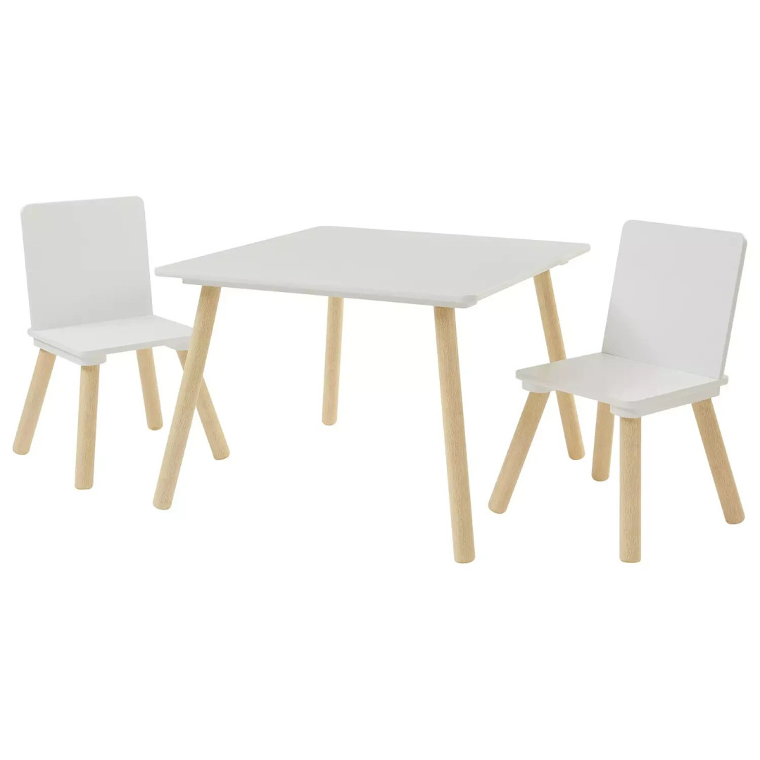 Liberty House Kids Table and Chair Set - Wood White Liberty House Kids Table and Chair Set - Wood White