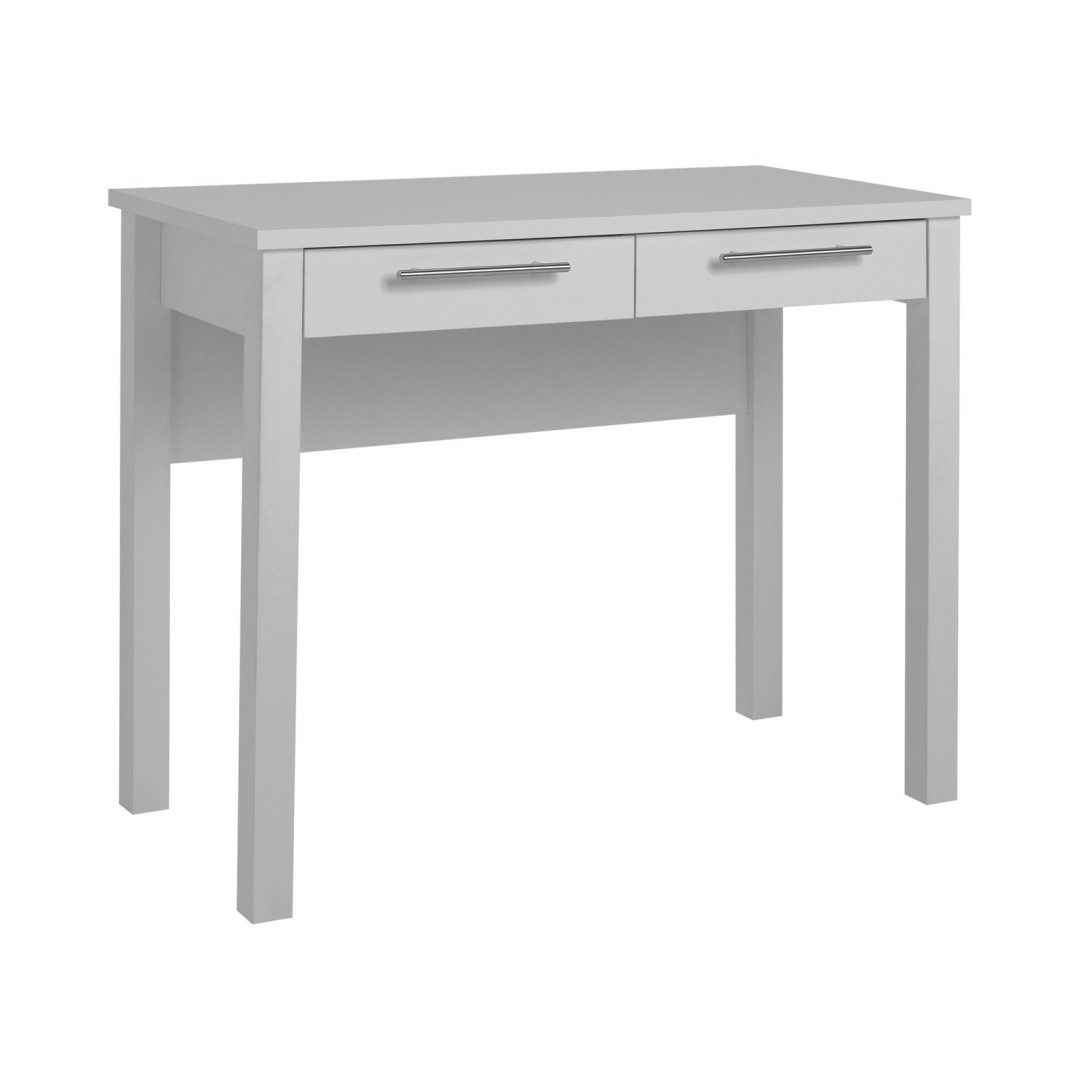 Home Brisbane 2 Drawer Dressing Table - Grey | Modern Bedroom Makeup Desk Storag Home Brisbane 2 Drawer Dressing Table - Grey | Modern Bedroom Makeup Desk Storag