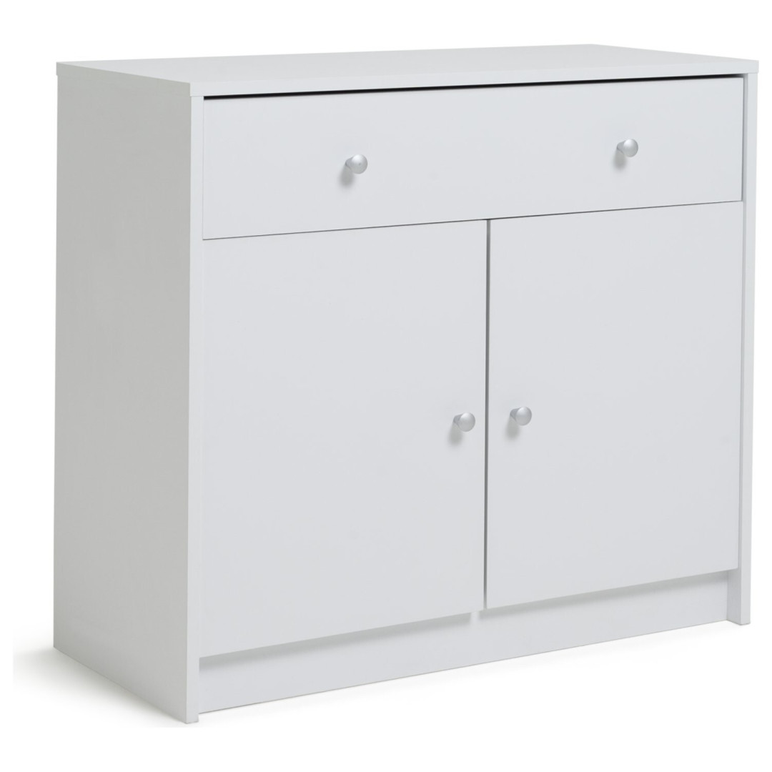 Maine 2 Door 1 Drawer Sideboard - White Maine 2 Door 1 Drawer Sideboard - White