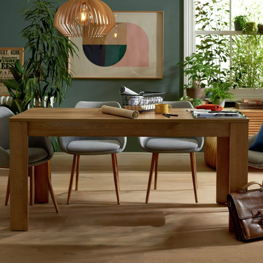 Home Miami Extending 6 - 8 Seater Table - Oak Effect | Large dining table