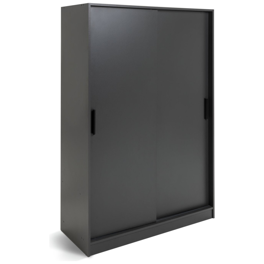 Nova 2 Door Sliding Wardrobe - Anthracite ( B Grade 37853 - 37857 ) Nova 2 Door Sliding Wardrobe - Anthracite ( B Grade 37853 - 37857 )