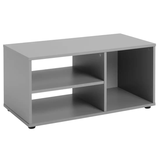Malibu TV Unit Grey 80cm | Compact Entertainment Stand Open Shelves
