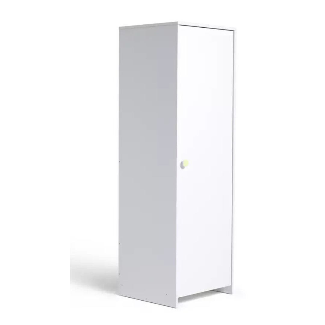 Kids Juno 1 Door Wardrobe - White ( B Grade 56019 - 56021 ) Kids Juno 1 Door Wardrobe - White ( B Grade 56019 - 56021 )