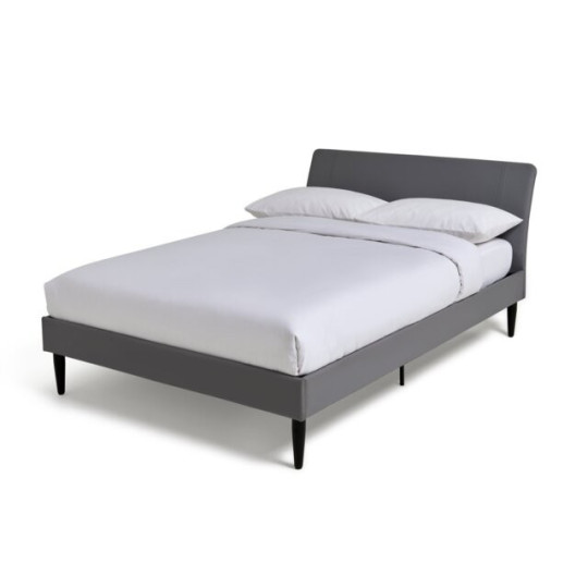 Home Mondial Small Double Bed Frame Grey | Modern Bedroom Furniture Bedstead