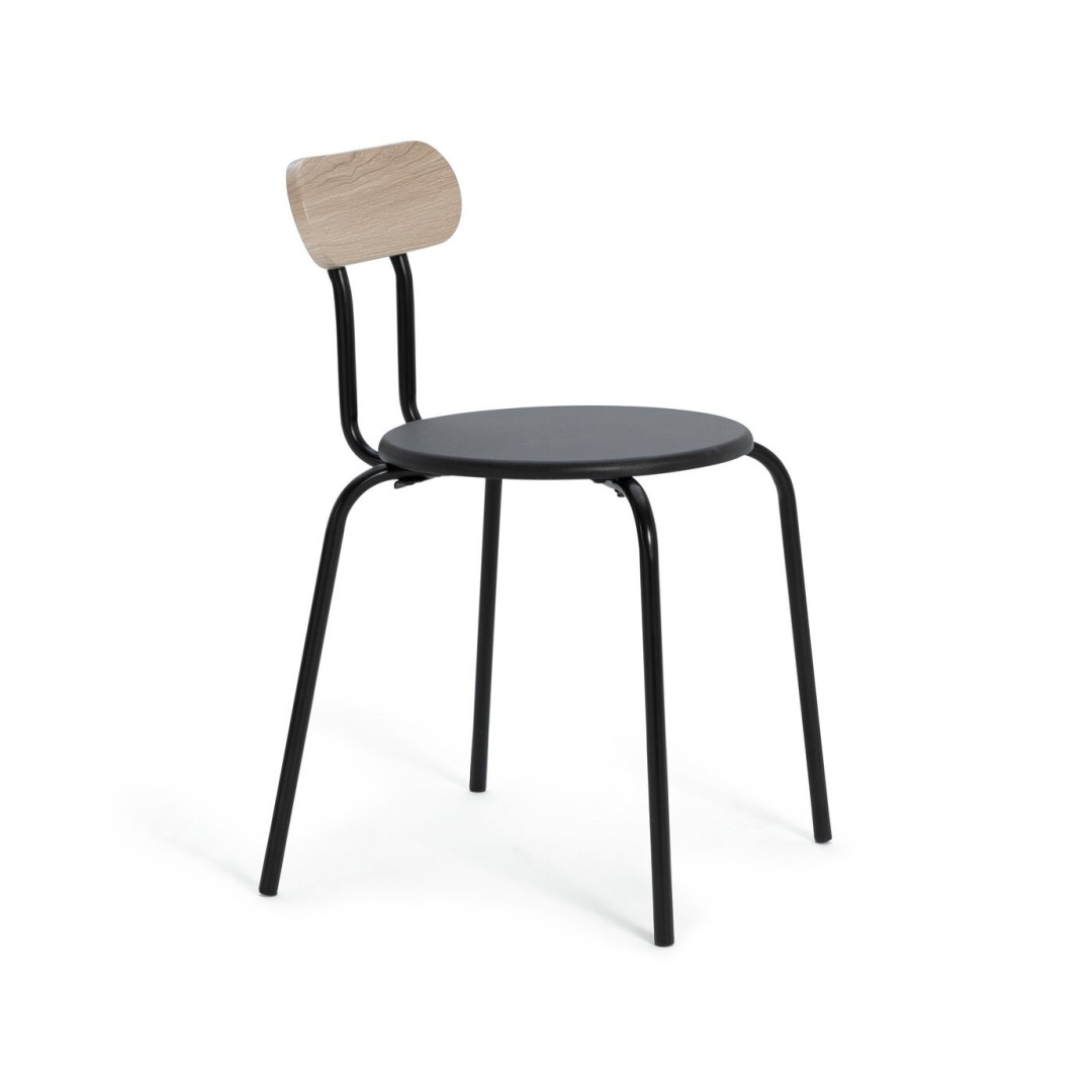 Zayn Pair of Dining Chairs - Black | Modern Upholstered Kitchen Furniture Set Zayn Pair of Dining Chairs - Black | Modern Upholstered Kitchen Furniture Set