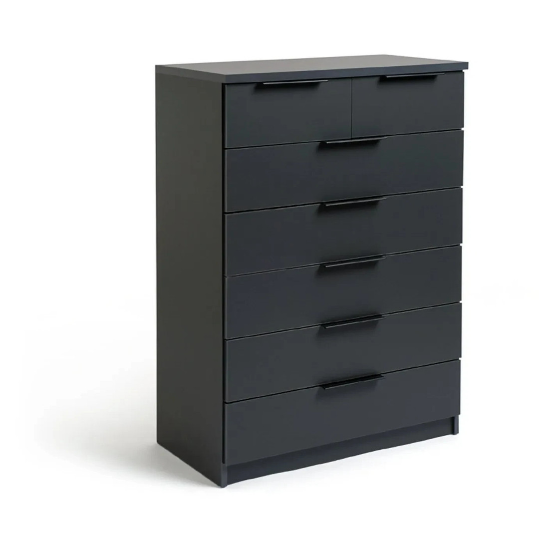 Home Hallingford 5+2 Drawer Chest - Anthracite | narrow tall drawer unit Home Hallingford 5+2 Drawer Chest - Anthracite | narrow tall drawer unit