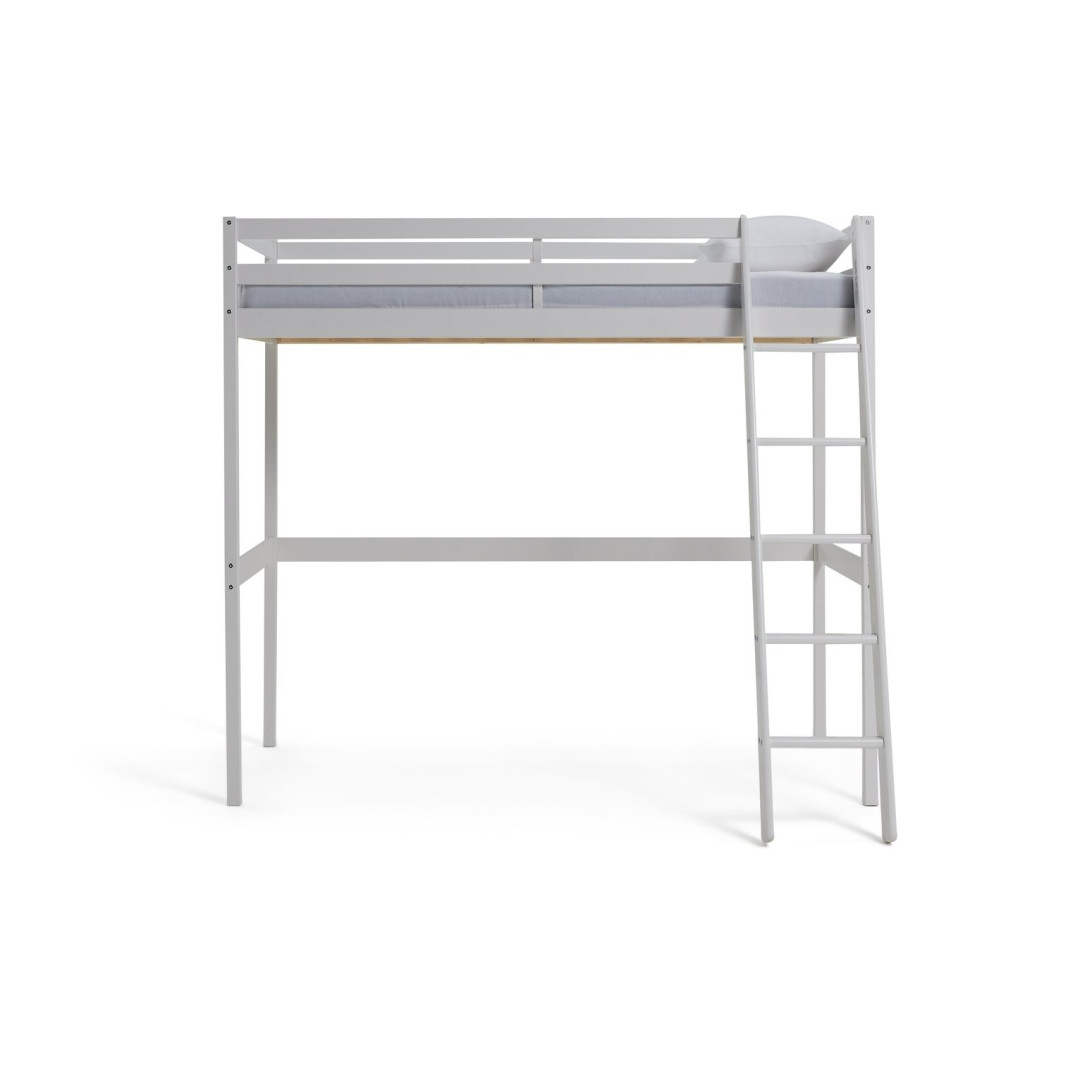 Kaycie High Sleeper Bed Single Bed Frame - White | Space Saving Design Kaycie High Sleeper Bed Single Bed Frame - White | Space Saving Design