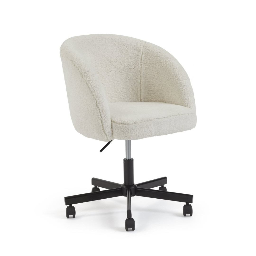 Sonny Fabric Office Chair - Black & White | Swivel Computer Desk Seat Ergonomic Sonny Fabric Office Chair - Black & White | Swivel Computer Desk Seat Ergonomic