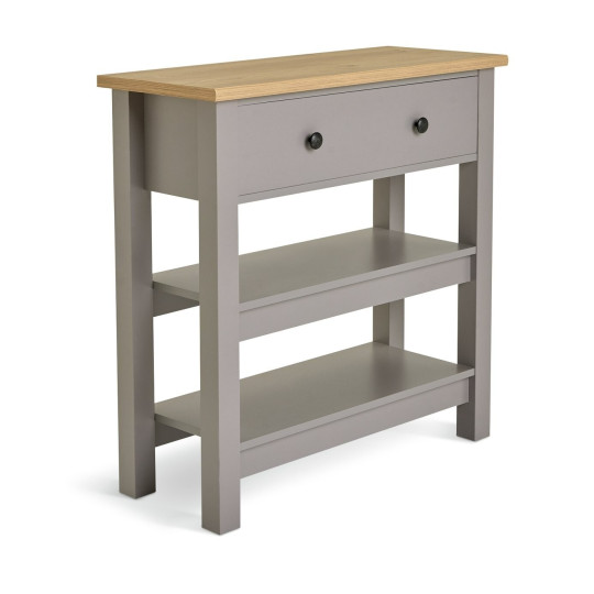 Home Winchester 1 Drawer Console Table - Grey | Modern Hallway Side Storage Unit