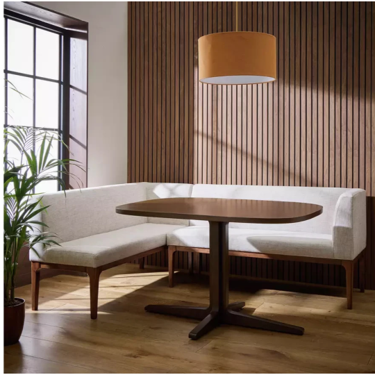 Loxley Corner Dining Set Walnut ( Only with 1 Bench )